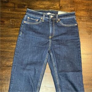 Rag & Bone Blue Nina High-Rise Jeans